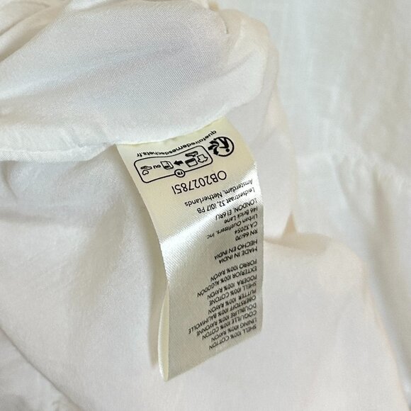 FREE PEOPLE Sandy Shores Babydoll Dress in Ivory Size Medium - Picture 10 of 14